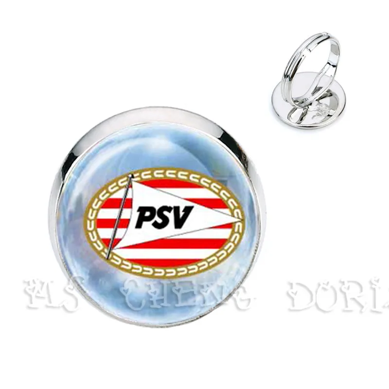 Футбольный клуб 16 мм стекло кольца с кабошоном Ajax футбольные лиги логотип футбольный Клубное кольцо для фанатов подарок - Цвет основного камня: 27