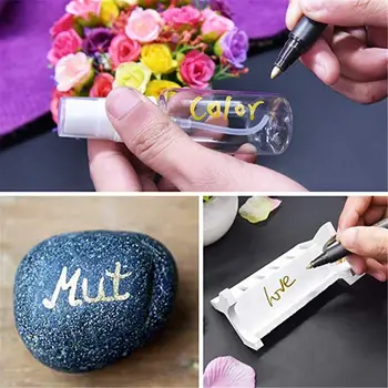 

Metallic Marker Pens Paint Pens Set of 10 Premium Colored Markers Metallic Ink Art Pen