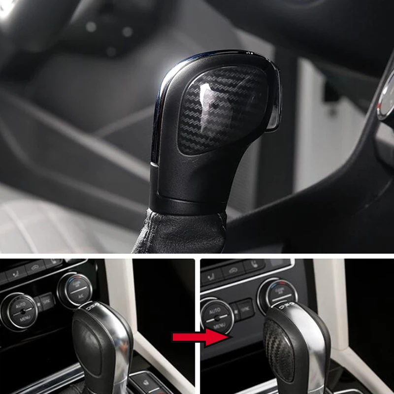 Gear Shift Knob Lever Handle Head cover trim For Tharu T-ROC Passat Sagitar Golf 6 7 R B7 B8 CC R20 MK6 | Автомобили и мотоциклы