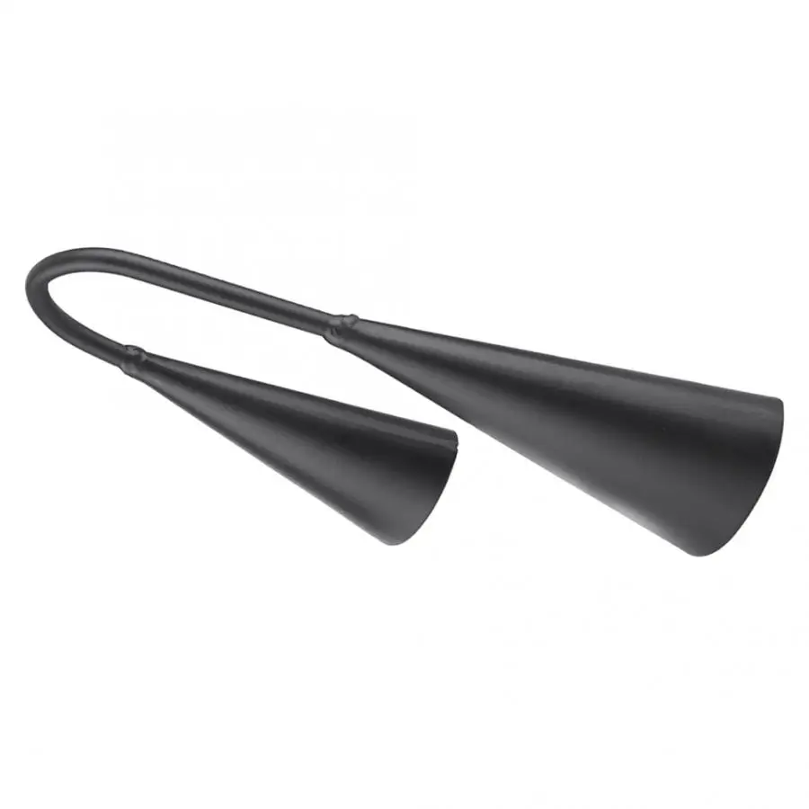 Black Iron Double Cowbell For Musical Learning Instruments With Stricker Black Iron Double Cowbell For Musical Learning Instruments With Stricker