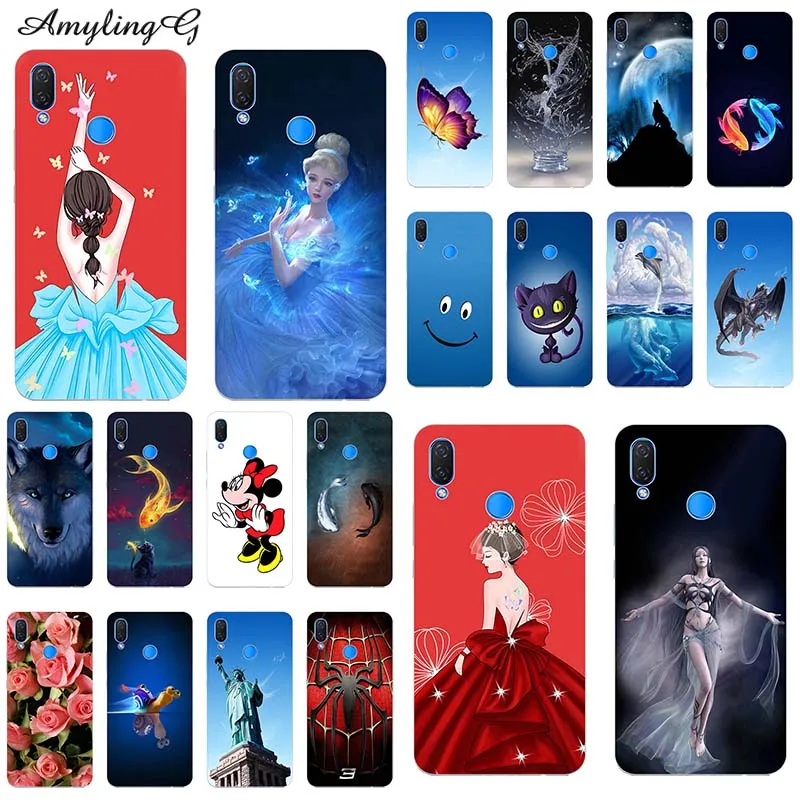 

For Tecno Camon 11 Pro Camon11 6.2" Case Colorful Rose Wolf Patterned Print Cover Soft Silicone Phone Case For Tecno Camon 11