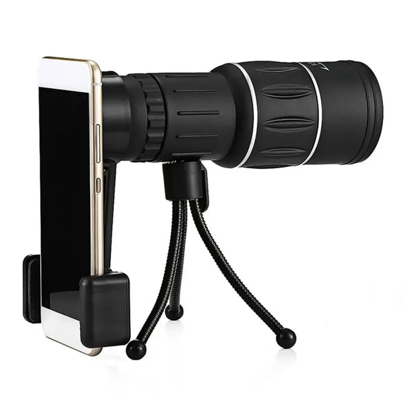 

Original Black Green Film Dual Focus Monocular Telescope 16X52 Optical Zoom Lens Binocular Lens Hunting Optical Scope Tripod