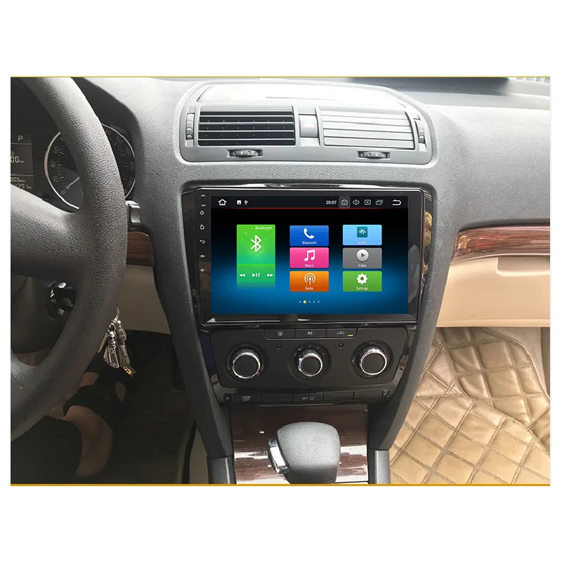 Автомобильный DVD плеер Lenvio 2G RAM Android 7 1 С GPS навигацией для Skoda Octavia 2007 2011 2012 2013