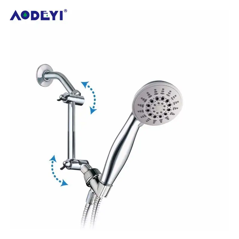 AODEYI Brass 4 Inch Adjustable Height Shower Arm By Bathroom Shower Arm