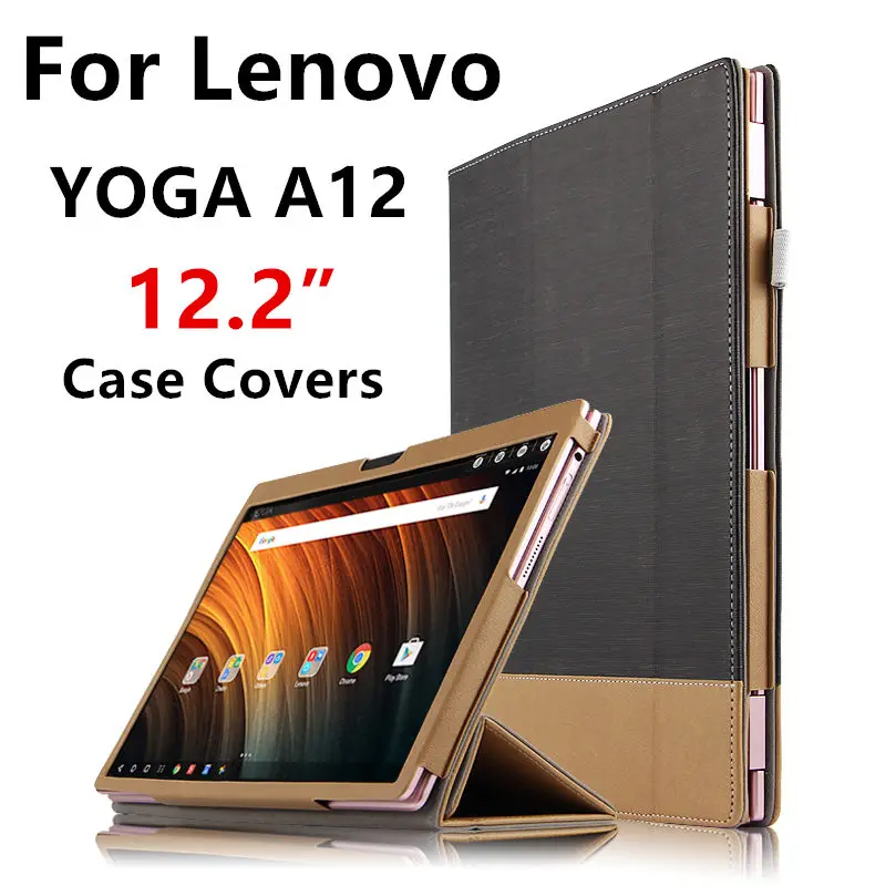 Case For Lenovo YOGA A12 Protective Smart cover Protector Leather Tablet PC For yoga a12 PU Sleeve 12.2 inch Cases Covers Holste Case For Lenovo YOGA A12 Protective Smart cover Protector Leather Tablet PC For yoga a12 PU Sleeve 12.2 inch Cases Covers Holste