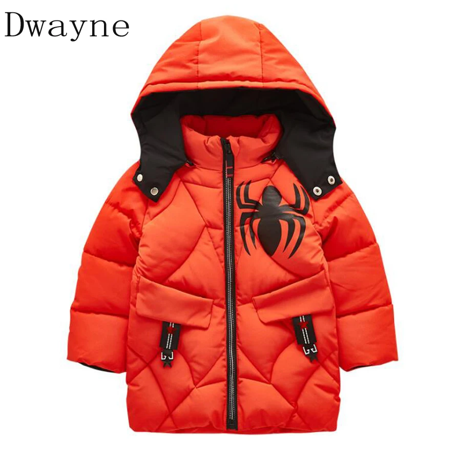 

Winter Jackets for Boys Coat Warm Kids Snowsuits Outerwear and Coats Kids Clothes Spider-man Boys Jacket Children Baby 3t 4t 5t