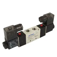 4V220-08 1/" BSP 5 способов 2 положения воздушного контроля электромагнитный клапан DC 12 V/24 V AC 24 V/36 V/110 V/220 V/380 V