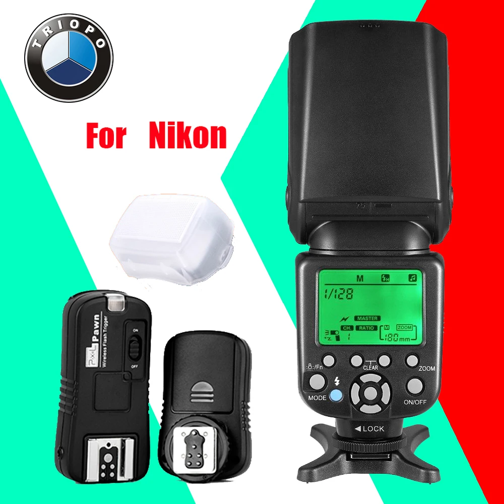 ==> [Free Shipping] Buy Best TRIOPO TR-586EX N TTL Flash Speedlite + Pixel TF-362 Flash Trigger For Nikon D7100 D90 D3100 D5100 D5300 D7000 D7200 DSLR Camera Online with LOWEST Price | 32649410152