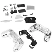 

Metal Plated Full Housing Shell Case Button Kit for Sony PlayStation4 PS4 Wireless Controller - Silver