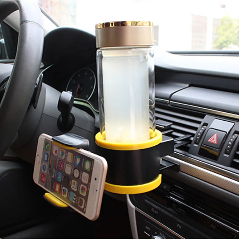 NWIEV 1pc Car Air outlet Mobile Phone Stand Water cup holders For BMW