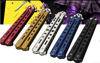 

Professional Salon Butterfly Folding Combs Knife Hair Styling Stainless Steel Practice Training Style jk17