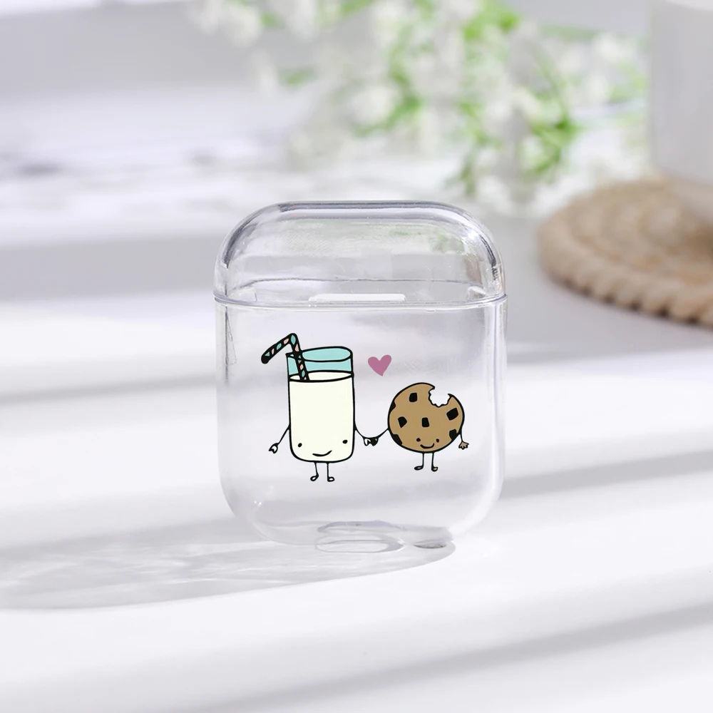 

Cartoo milk cookie Bluetooth Wireless Earphone Case For AirPods Protective Cover Skin Accessories for Apple Airpods Charging Box