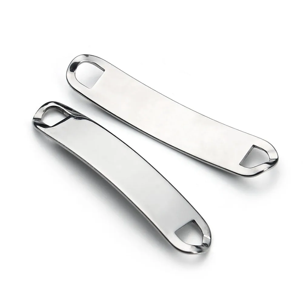 5pcs/lot 8x41mm Oval Bent Stainless Steel Jewelry Connector Bar Link