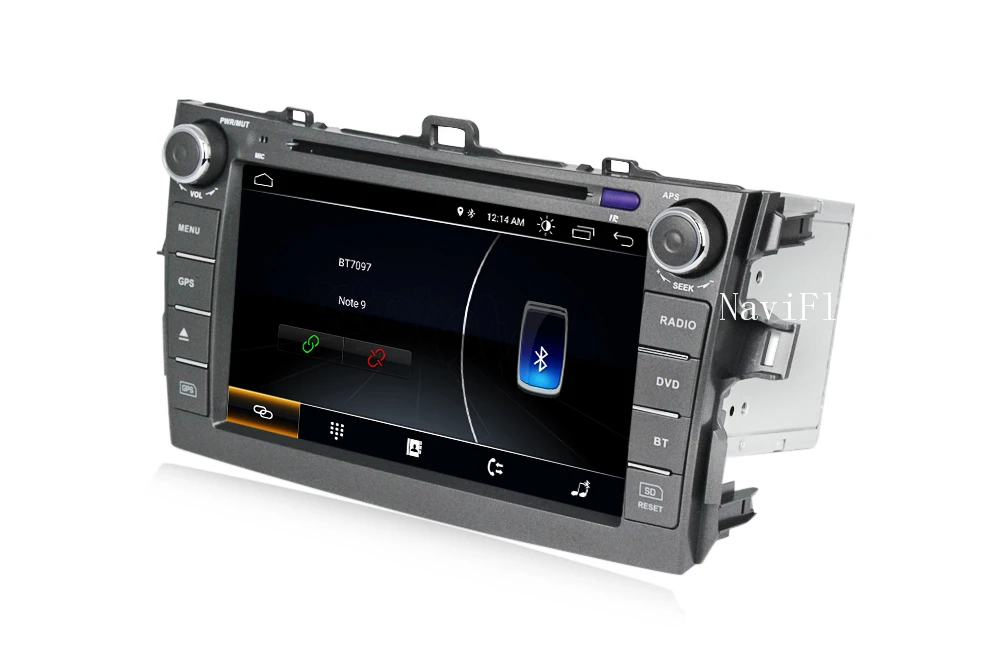 Excellent 2 din Car multimedia player for Toyota corolla 2007-2011 Android 8.1 quad core TDA7851 WIFI BT 1204*600 GPS DVD radio 7786 9