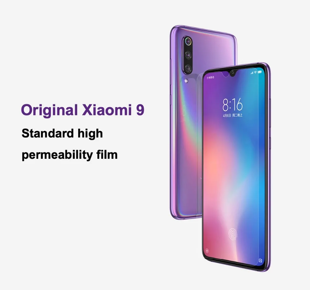 Xiaomi Mi 9 9SE ПЭТ пленка высокая проницаемость пленка протектор экрана 9SE(не закаленное стекло) для Xiaomi Mi 9/9SE