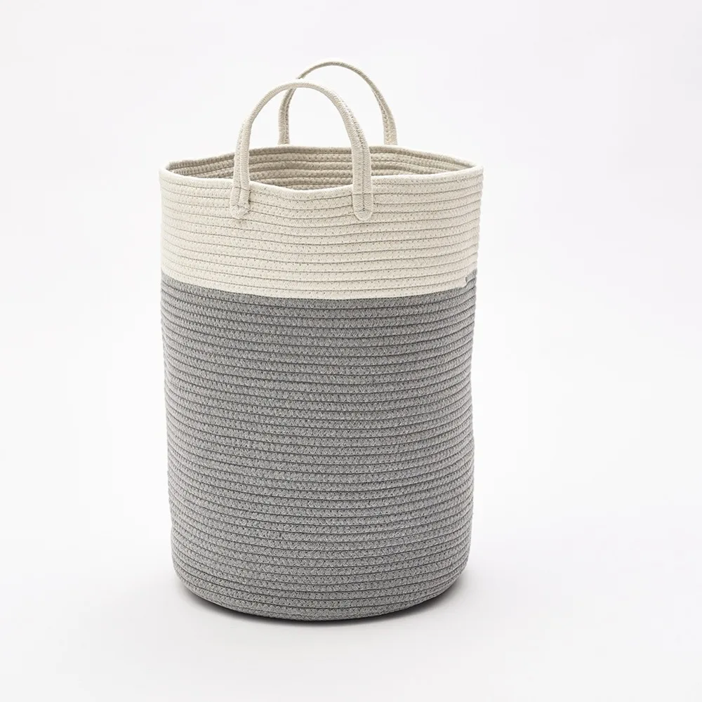 Большой размер хлопковая нить тканая корзина для хранения одежды удобный и практичный органайзер для одежды игрушки художественные материалы
