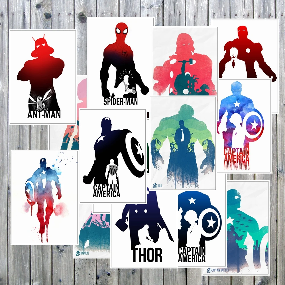 25 pcs/lot Marvel movie The Avengers Stickers Styling Waterproof Sticker Motorcycle Bike Laptop Skateboard Ipad Phone