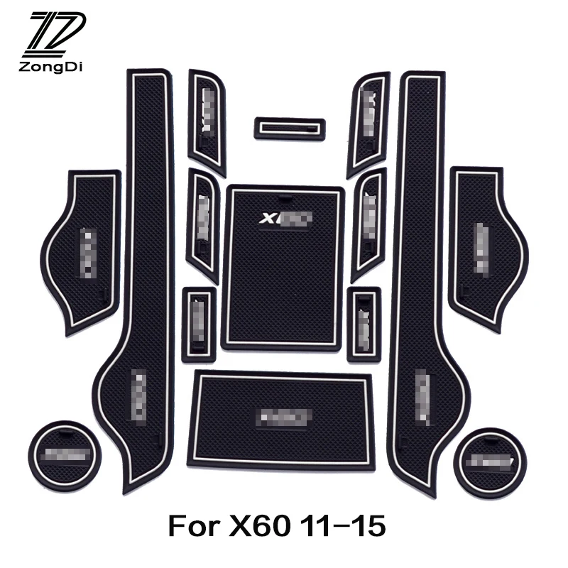 

ZD 15pcs Special For Lifan X60 Accessories 2011 2012 2013 2014 2015 Car Cup Mat Door Gate Slot Pad Stickers