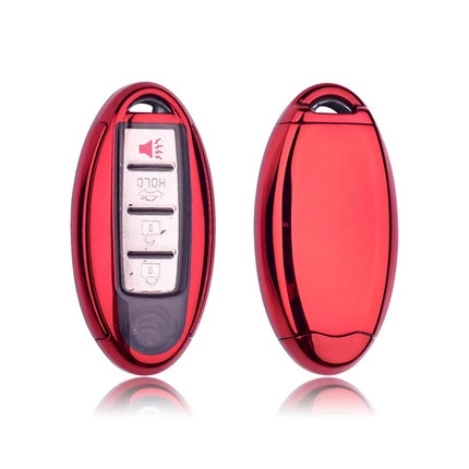 ТПУ+ ПК чехол ключа дистанционного управления автомобилем чехол Брелок на ключи для infiniti EX FX G25 G37 FX35 EX25 EX35 FX37 EX37 Q60 QX50 QX70 для ключа nissan чехол - Название цвета: red