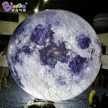 3 м диаметр освещения надувные луна модель Горячая Распродажа по индивидуальному заказу крупного плана шар Тип moon реплики для отображения игрушки