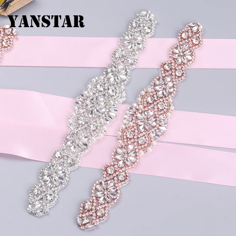 YANSTAR 10pcs Wholesale Bridal Handmade Rhinestones Appliques For font b Wedding b font font b Dress