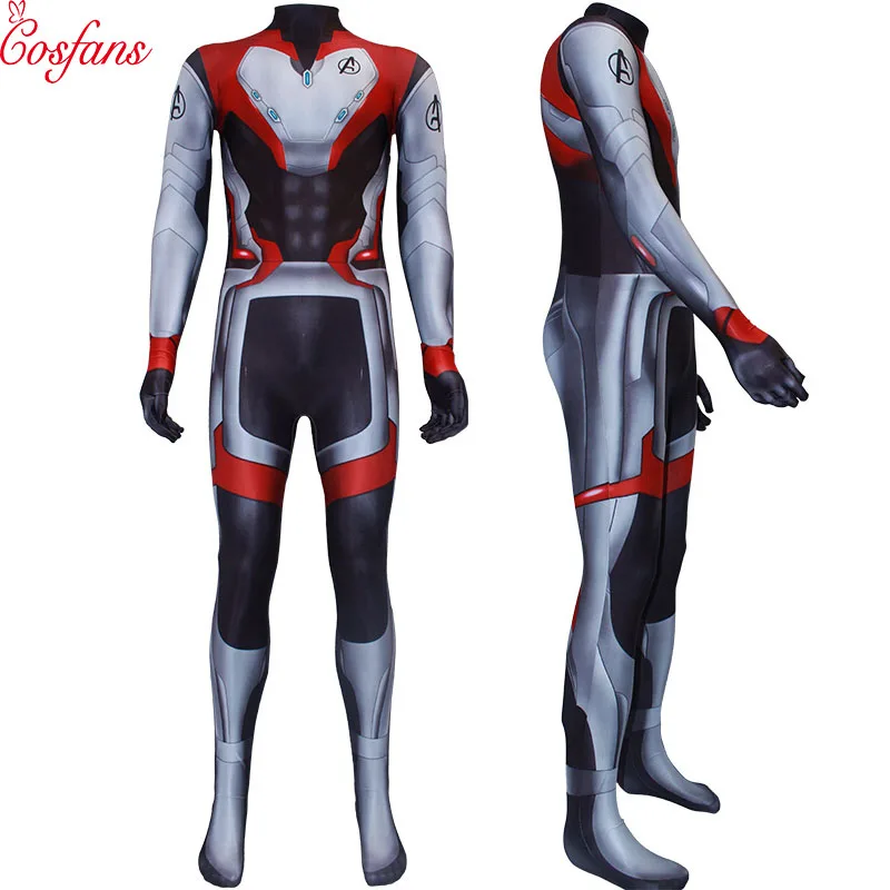 

Avengers Endgame Costume Thor Cosplay Captain America Iron Adult Realm Team Suit Halloween Christmas Carnival Jumpsuit Zentai