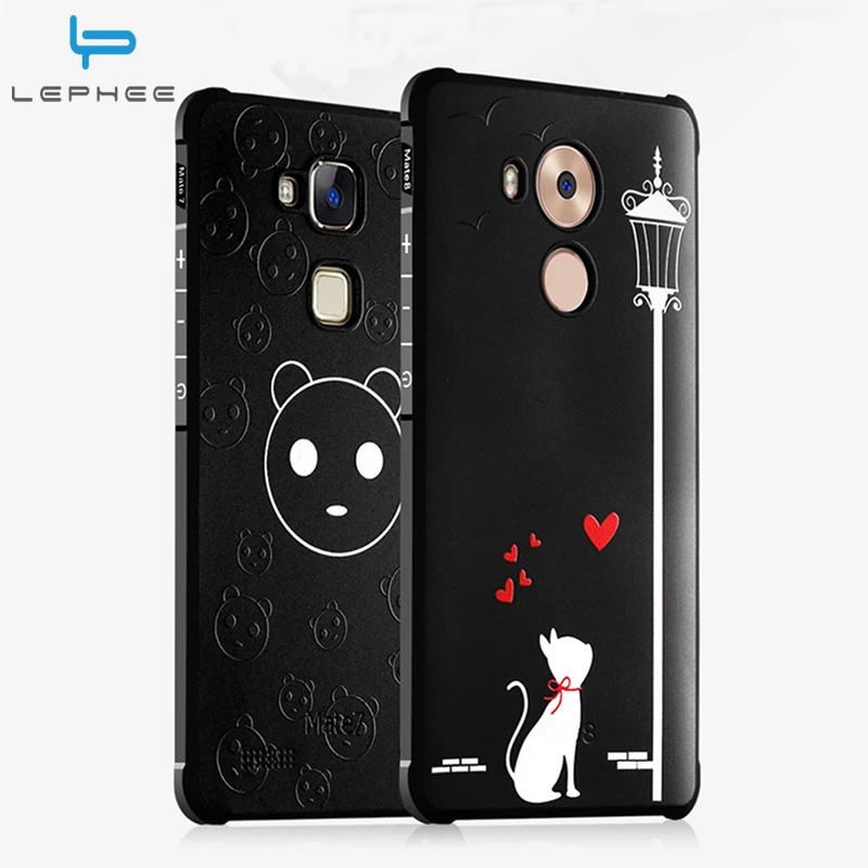 LEPHEE For Huawei Mate 8 Case 7 Cover Luxury 3D Cartoon Parttern Soft Silicon Phone for Mate8 Mate7 |