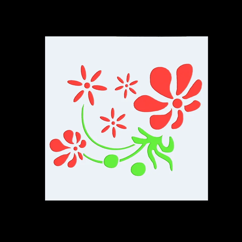 13 см цветок ромашка DIY наслоения Трафареты настенная живопись записки окраска тиснильный альбом декоративная открытка шаблон