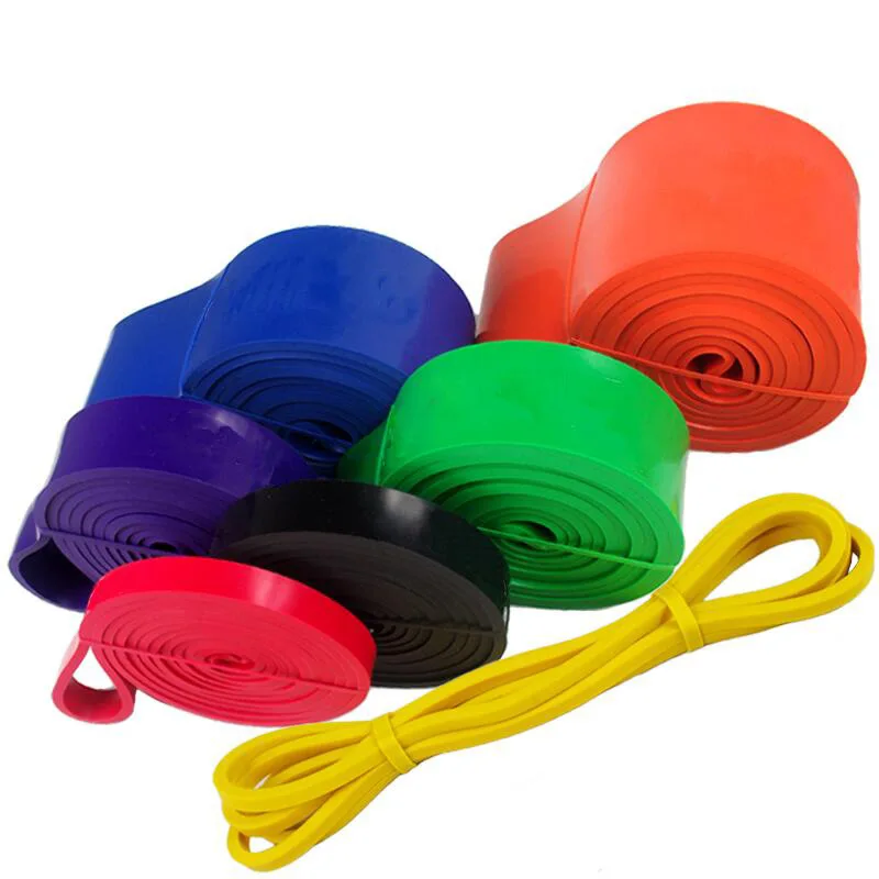 208CM Natural Latex Resistance Bands Men Women Strength Training Pull Rope Elastic Belt Bodybuilding Yoga Fitness Equipment   (1)