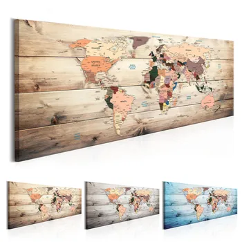 

Grand Vintage World Map Canvas Painting Prints Posters Classical Modern Wall Art Pictures for Bedroom or Living Room Home Decor
