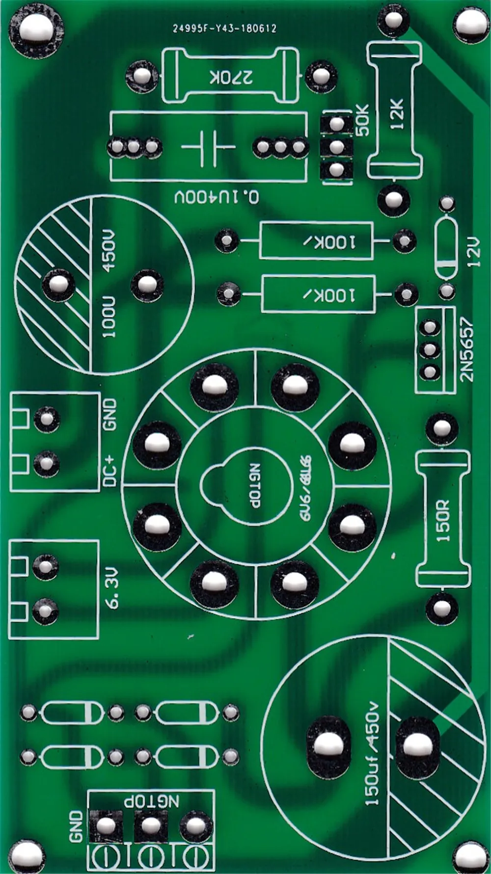 6V6 6L6 6P6P EL34 6P3P KT88 трубка источник питания выпрямителя PCB плата предусилителя предусилитель