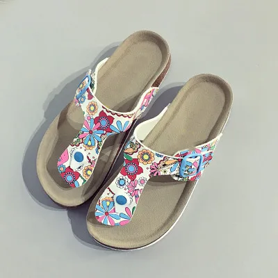 

Summer Style Shoes Woman/Men Sandals Cork Sandal Top Quality Buckle Couple Casual Slippers Flip Flop Plus size 35-44
