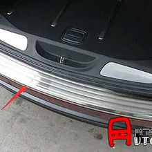 Для Jeep Grand Cherokee 2011 2012 2013 внешний задний бампер из нержавеющей стали защитная Накладка на порог