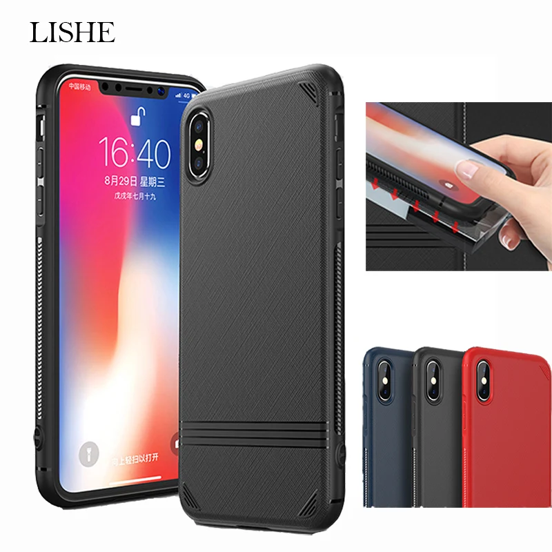 Ультра мягкая TPU чехол для iPhone 8 X XS Max роскошные матовые царапинам Чехлы 7 6 6S плюс XR