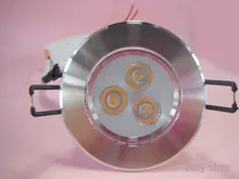Wholesale 3PCS 3W Power LED Recessed Ceiling Down Bulb Spot Cool White Light Lamp 90-240V Very Fast Delivery