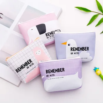 

Cute Animals Coin Purse Small Bag Women PU Clear Jelly Handbags Girls Coin Card Holder For Kids Purses Small Wallet Female Bolso