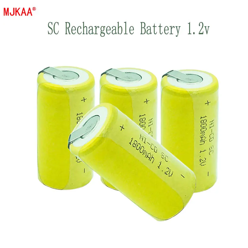 

High Quality 4 Pcs/otT SC battery 1800mAh rechargeable Sub C SC 22420 with an Extension Cord Processed into Tools Battery Pack