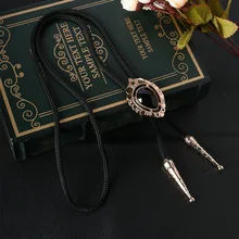 Mantieqingway мужские костюмы ковбой Металл Боло галстук сплав рубашка ручной работы Пуаро бизнес ожерелье с галстуком Chian Bolo галстук-бабочка воротник