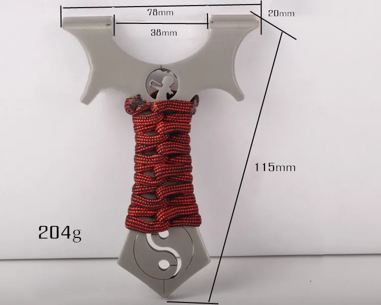 Новая охотничья Рогатка 440 из нержавеющей стали, Рогатка Тай Чи для взрослых, Спортивная Рогатка с плоской резинкой