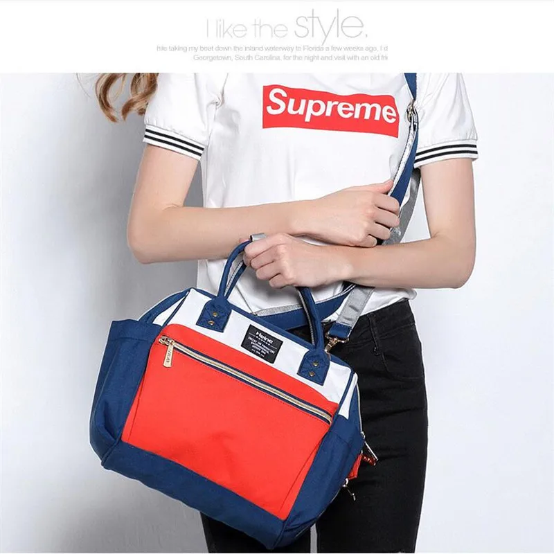 Hot Mom Outdoor Nappy Changing Diaper Bags Mother and Baby Tote Bags Multi-functional Shopping Fashion Handbag Messenger Bags 05