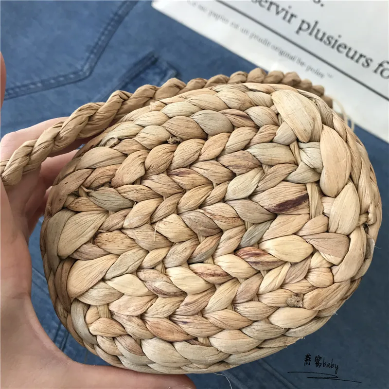 Women Summer Beach Handbag Female Straw Bags Vintage Handmade Lady Shoulder Bag Travel Flower Mini Weave Crossbody Tote SS3117 (5)