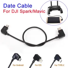Remote Controller Type-C USB Date Cable iPhone IOS Andriod Cable for DJI Mavic Pro & Spark Drone Accessories