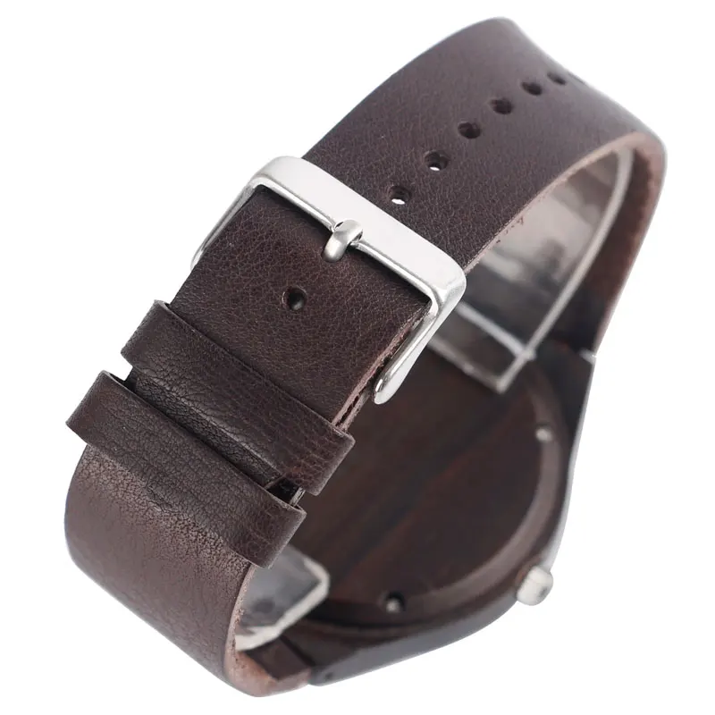 YISUYA Mens Wooden Wrist Watch Novel Bamboo Wood Creative Watches Black Genuine Leather Band Strap Quartz Males Watch relogio (8)