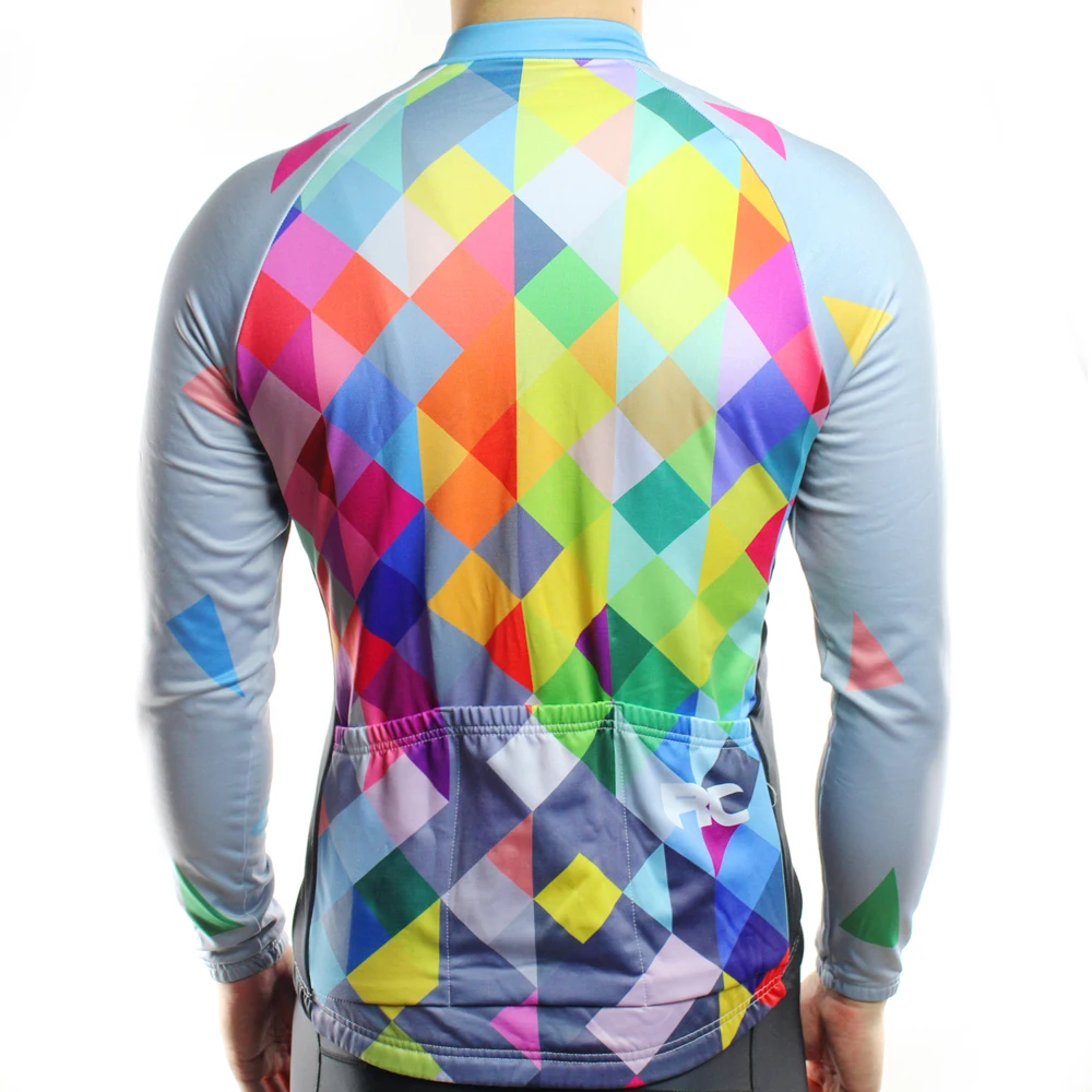 Ropa Ciclismo мужская теплая флисовая велосипедная одежда с длинным рукавом для