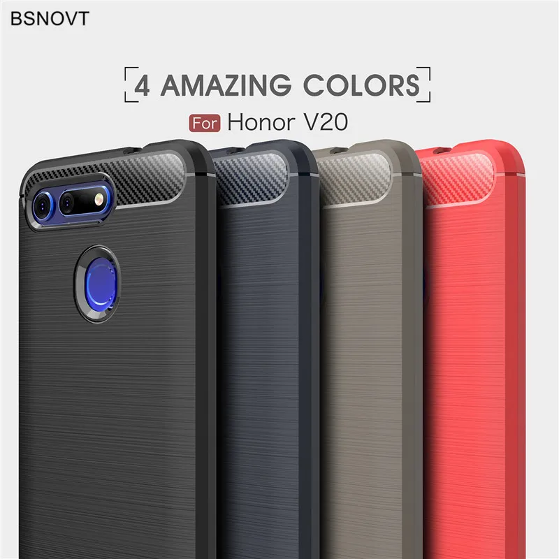 

For Huawei Honor View 20 Case Silicone Hard Phone Case Bumper For Huawei Honor View 20 Phone Cover Back Case Honor V20