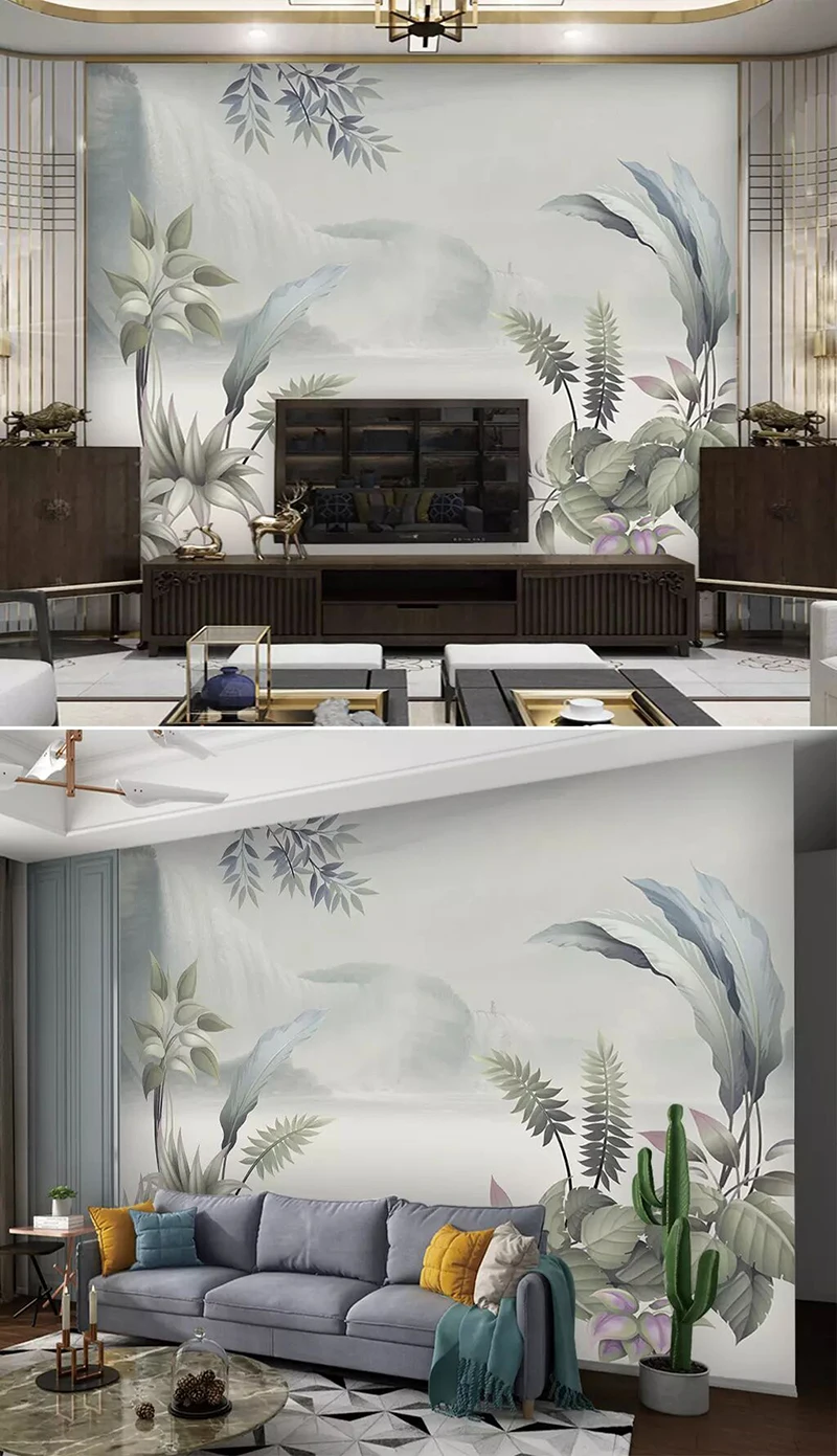 8d абстрактная ручная роспись настенная бумага 3D цветок обои наклейка бумага для гостиной диван фон Настенный декор