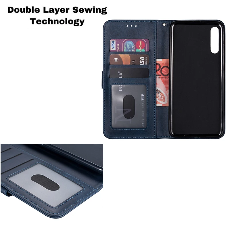 Zipper Case For Samsung A70 A50 A20E A40 A60 A20 A30 A10 S A90 5G M10 M20 M30 M40 A7 A6 Plus J8 A5 Flip Leather Cover