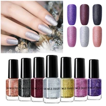Nicole Diary жемчуг матовый лак для ногтей 6 мл на водной основе красочный Гель-лак с блестками мерцающий маникюр Дизайн ногтей