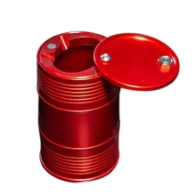 Автомобильная металлическая пепельница, переносная бездымного может курить подстаканник, авто аксессуары, пепельный цилиндр, мусорный бак, красный