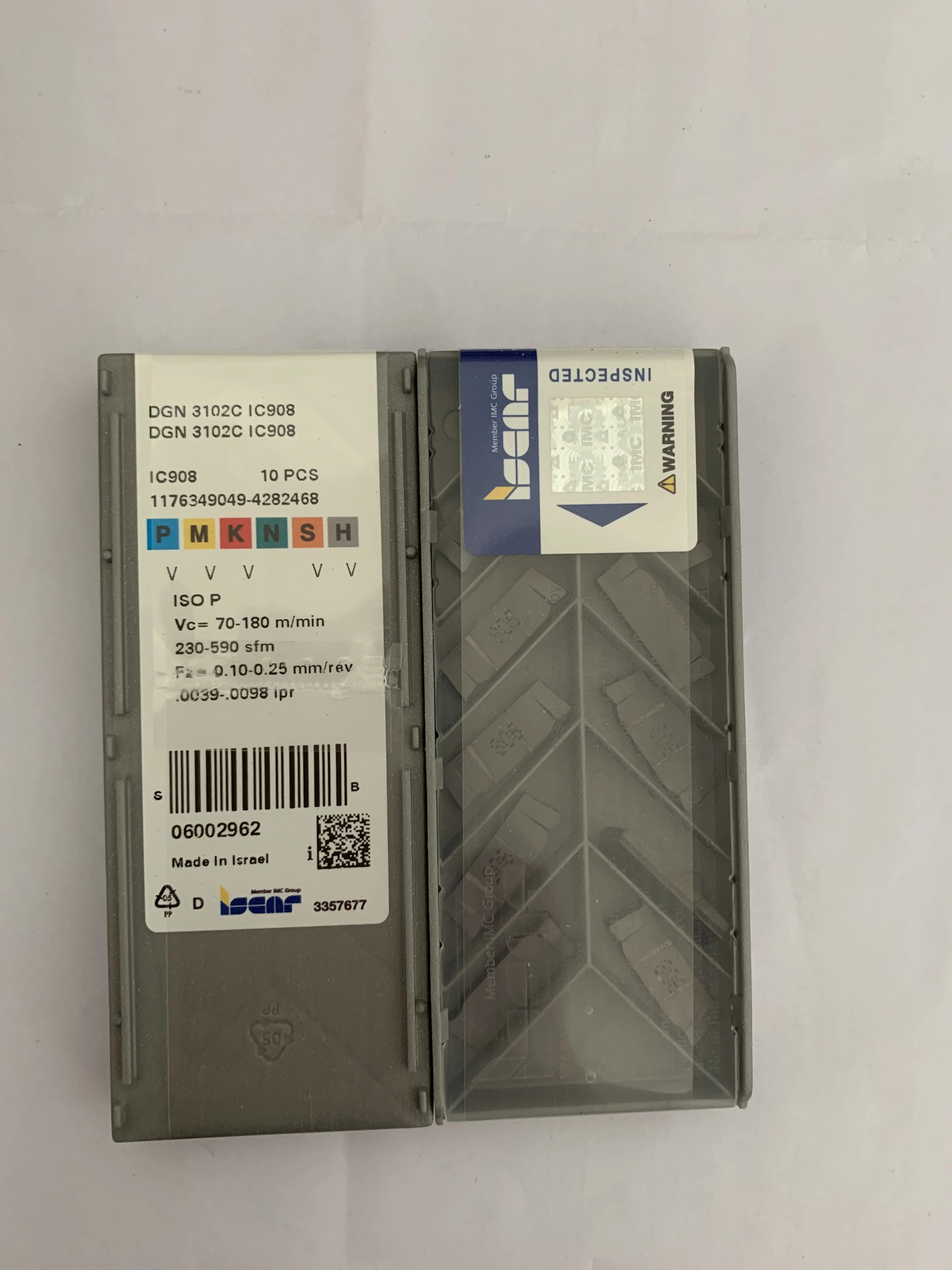 50 шт. Iscar DGN3102C IC908 токарная пластина из твердого сплава для канавок режущий
